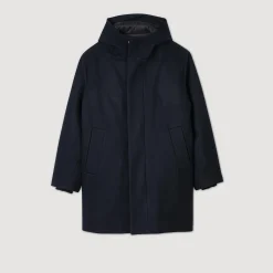 Parka En Laine à Capuche