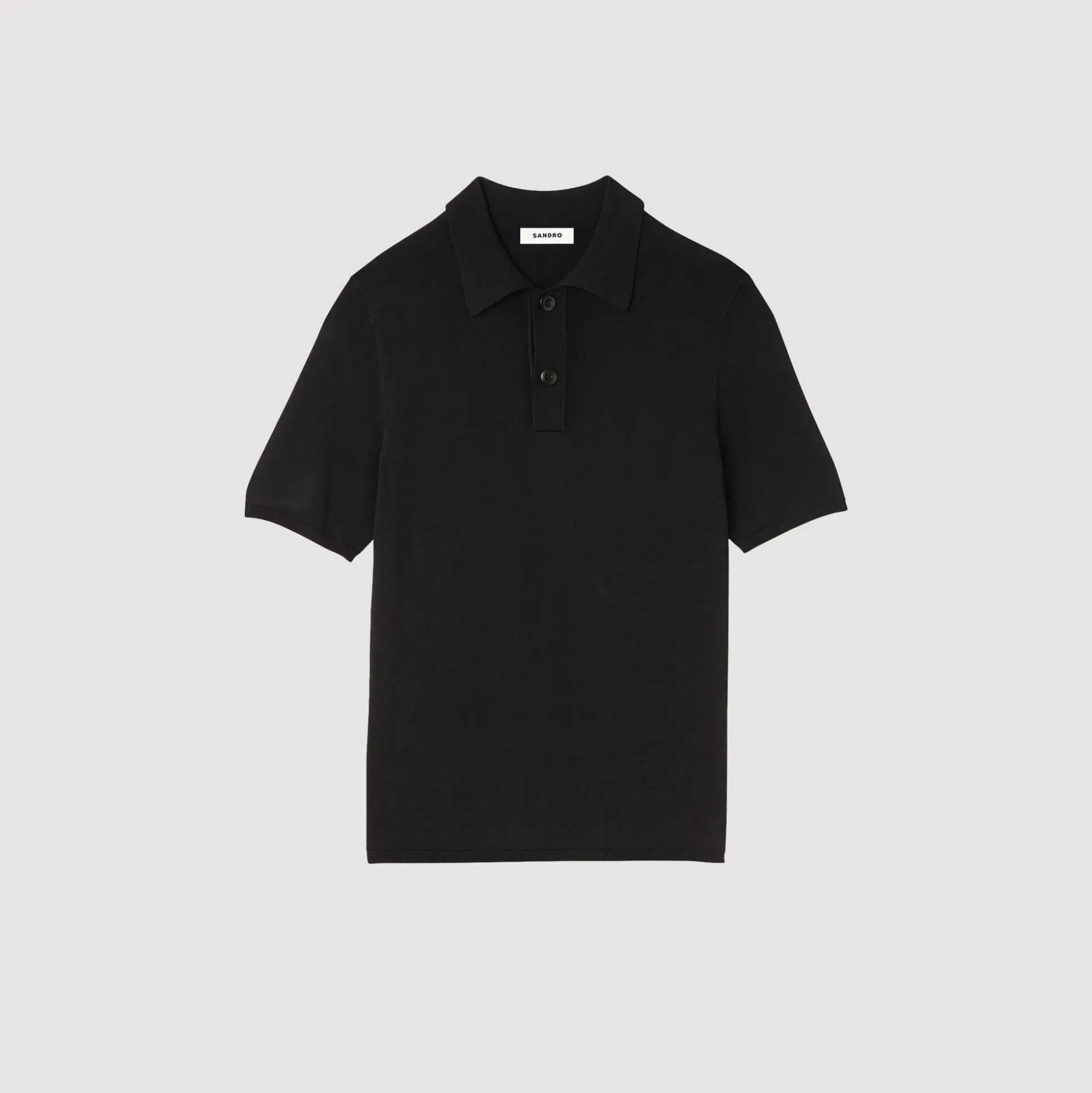 Polo En Maille à Manches Courtes