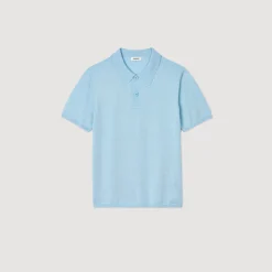 Polo En Maille à Manches Courtes