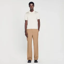 Polo En Maille à Manches Courtes