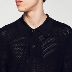 Polo En Maille Ajourée
