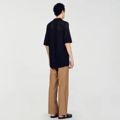 Polo En Maille Ajourée