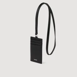 Porte-cartes à Cordon En Cuir