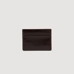 Porte-cartes En Cuir Glacé
