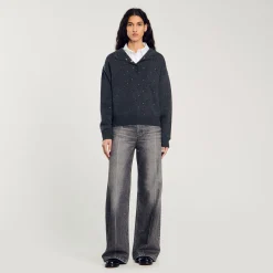 Pull à Capuche Strassé