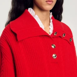 Pull à Col Boutonné