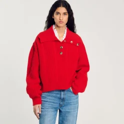 Pull à Col Boutonné