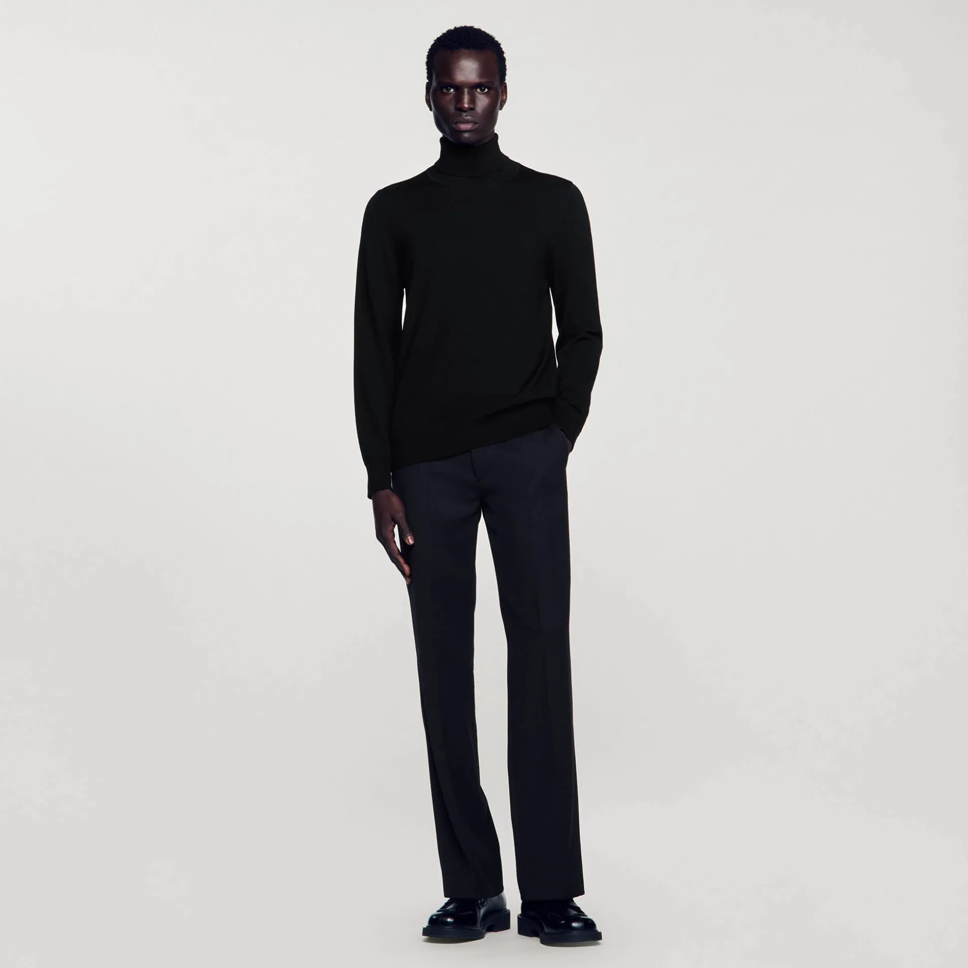 Pull à Col Roulé En Laine Homme