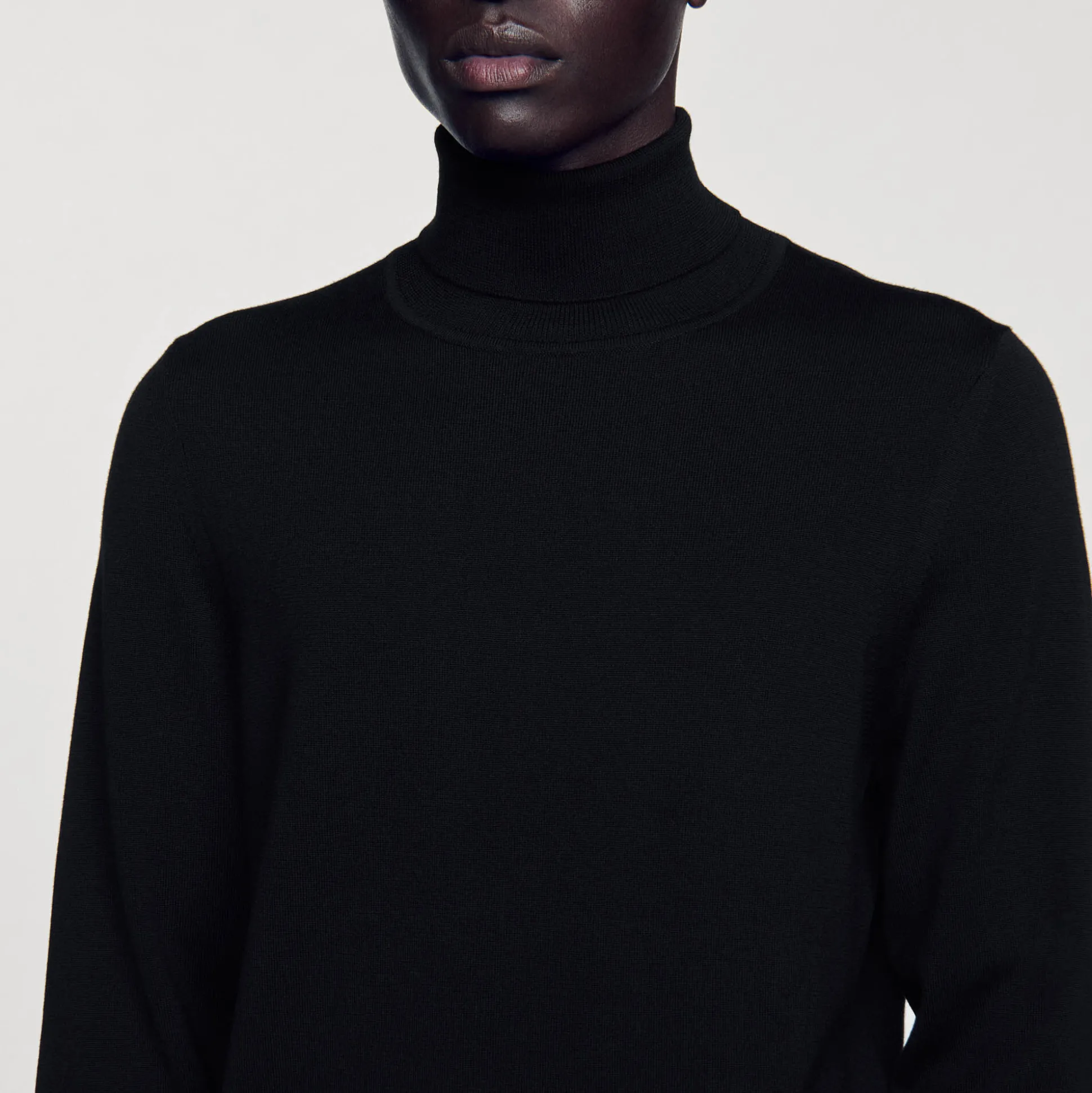 Pull à Col Roulé En Laine Homme