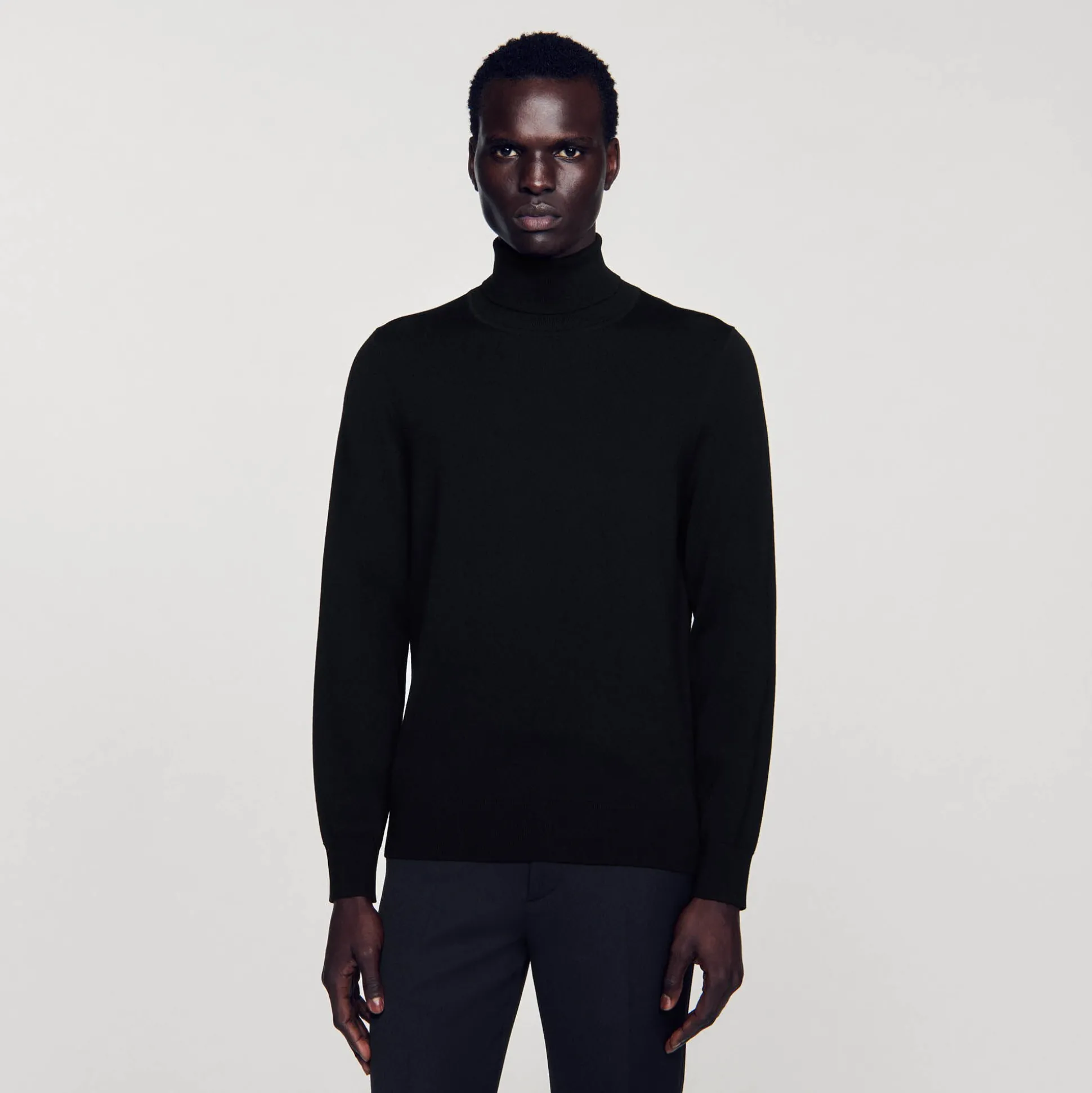 Pull à Col Roulé En Laine Homme