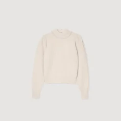 Pull à Côtes En Laine Et Cachemire