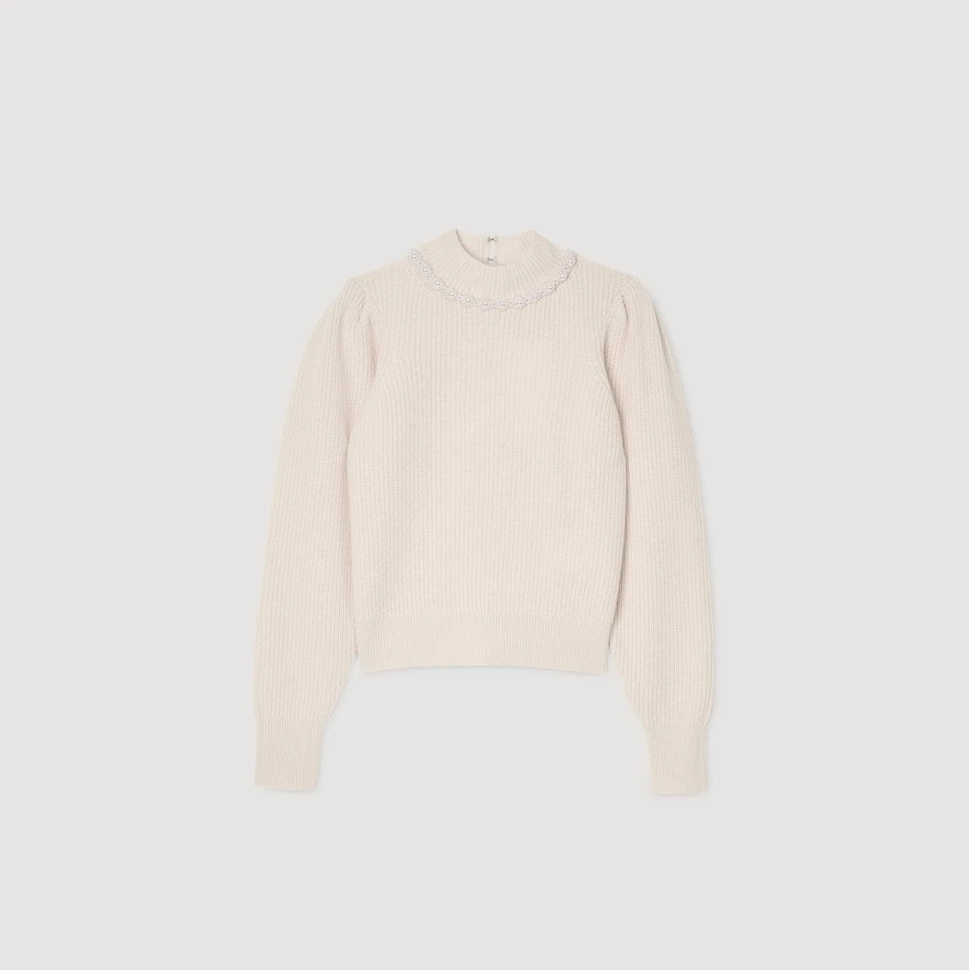 Pull à Côtes En Laine Et Cachemire