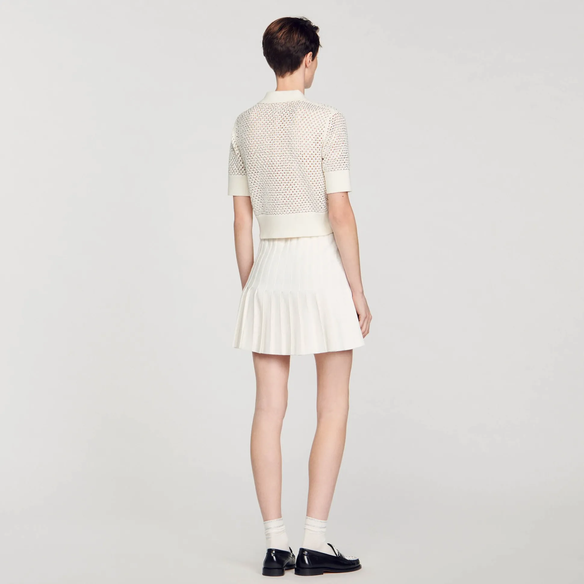 Pull Col Polo En Maille