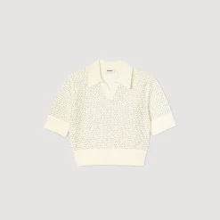 Pull Col Polo En Maille
