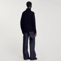 Pull Col Roulé Laine Et Cachemire