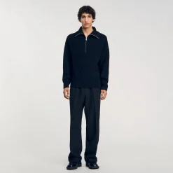Pull Col Zippé