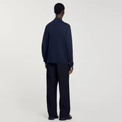 Pull En Laine à Col Zippé
