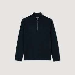 Pull En Laine à Col Zippé