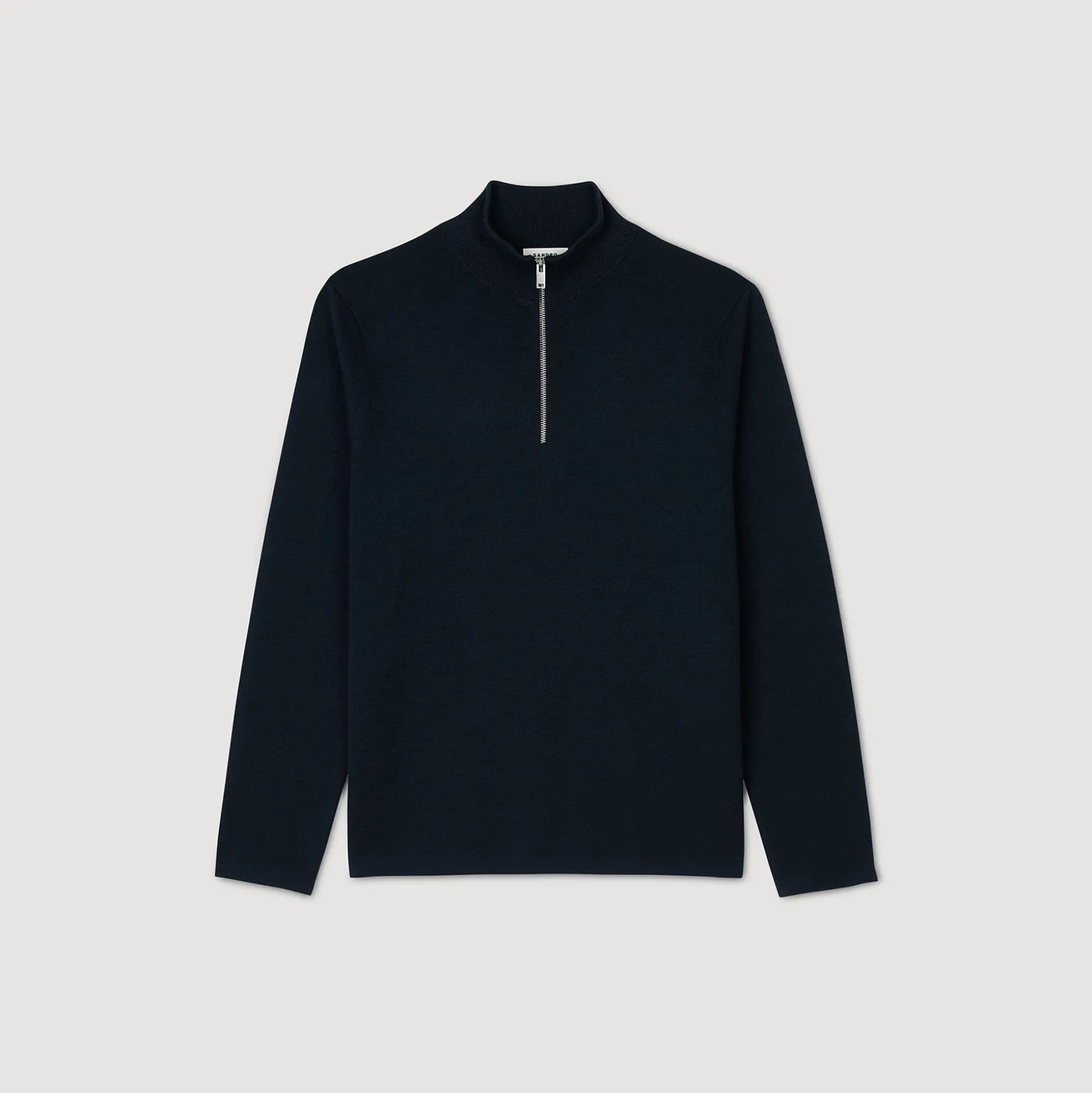 Pull En Laine à Col Zippé