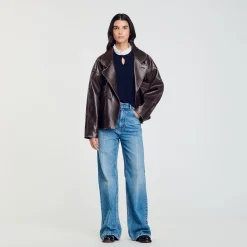 Pull En Laine Et Cachemire à Volant