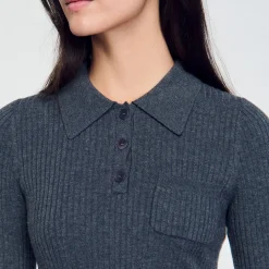 Pull En Maille à Côtes