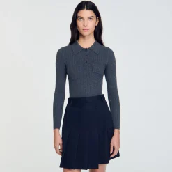 Pull En Maille à Côtes