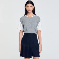 Pull En Maille Bimatières
