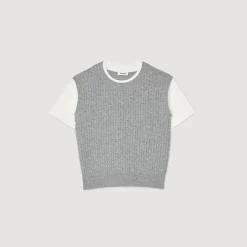 Pull En Maille Bimatières