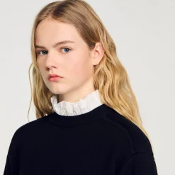 Pull En Maille Col Montant