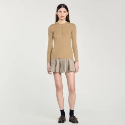 Pull En Maille Côtelée