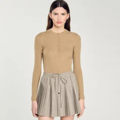 Pull En Maille Côtelée