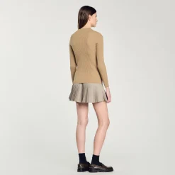 Pull En Maille Côtelée
