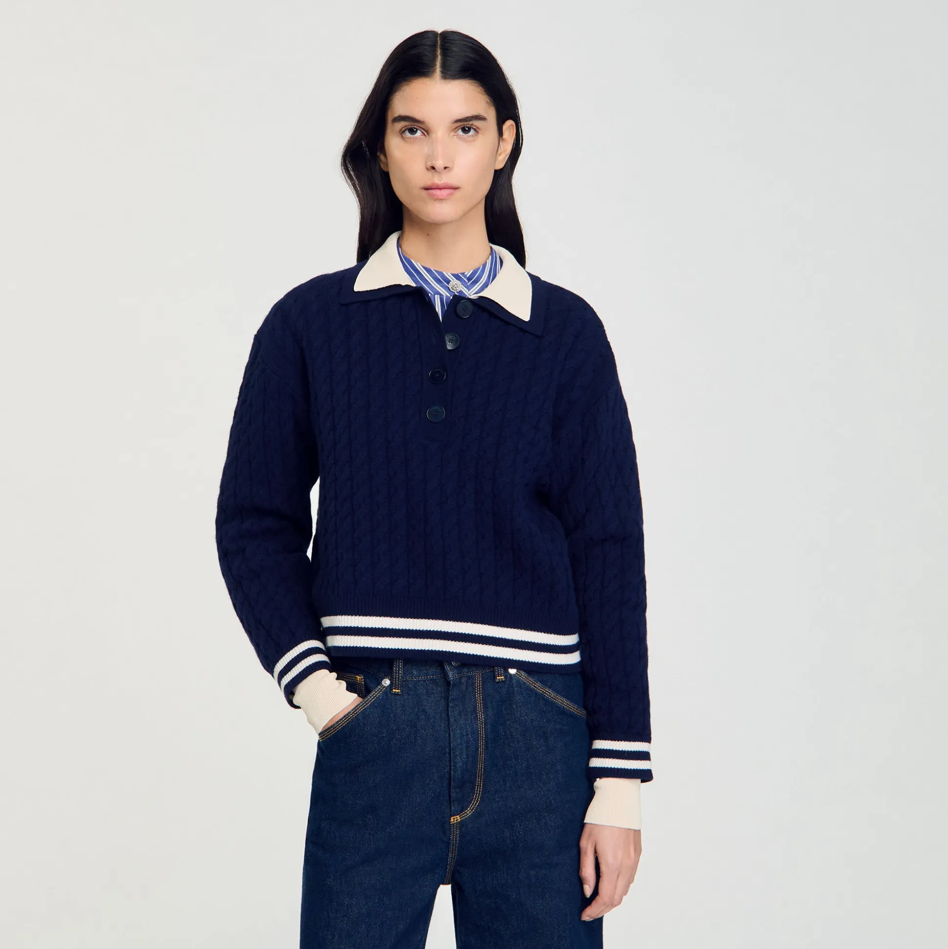 Pull En Maille Torsadée