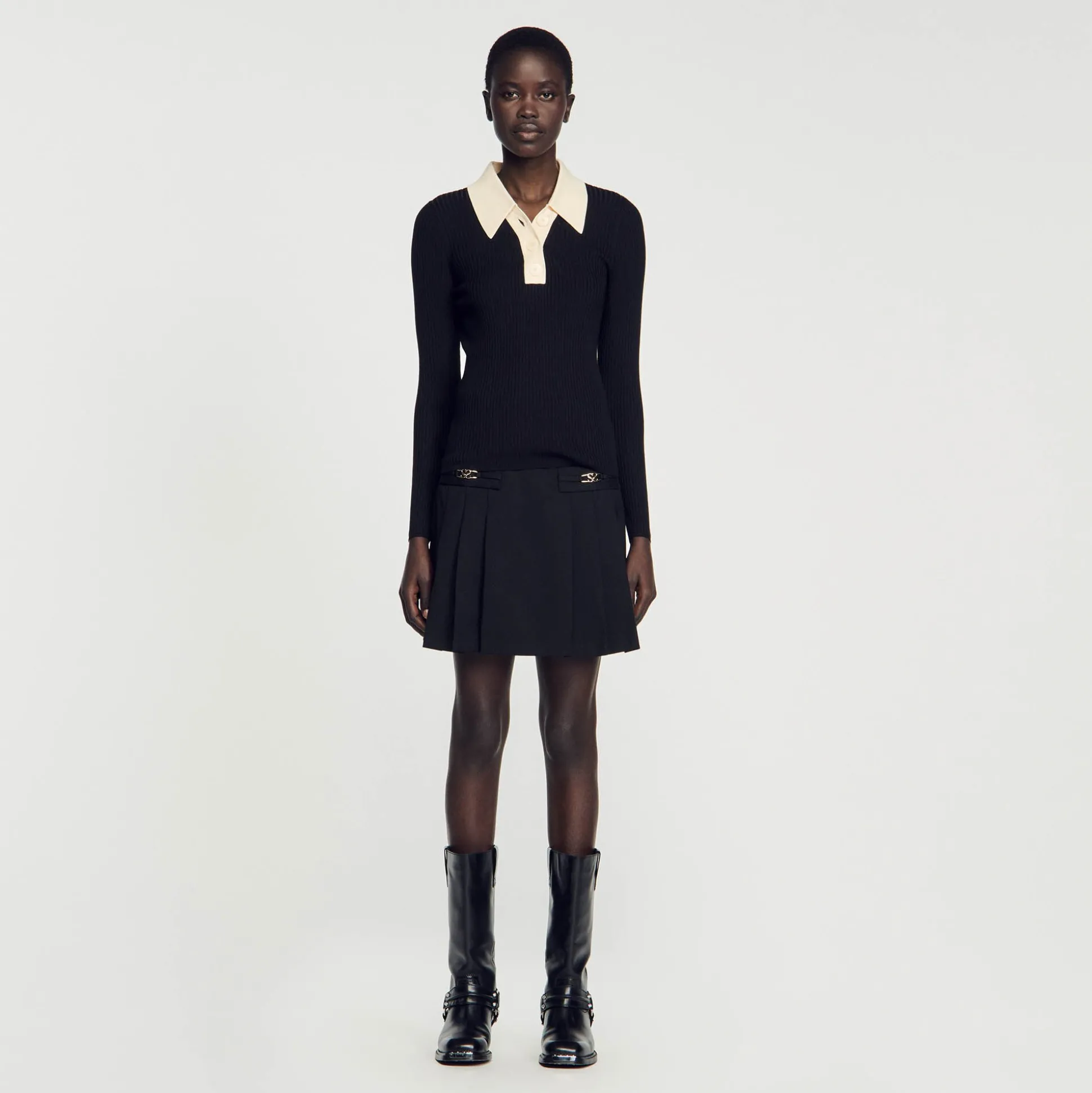 Pull Polo En Maille