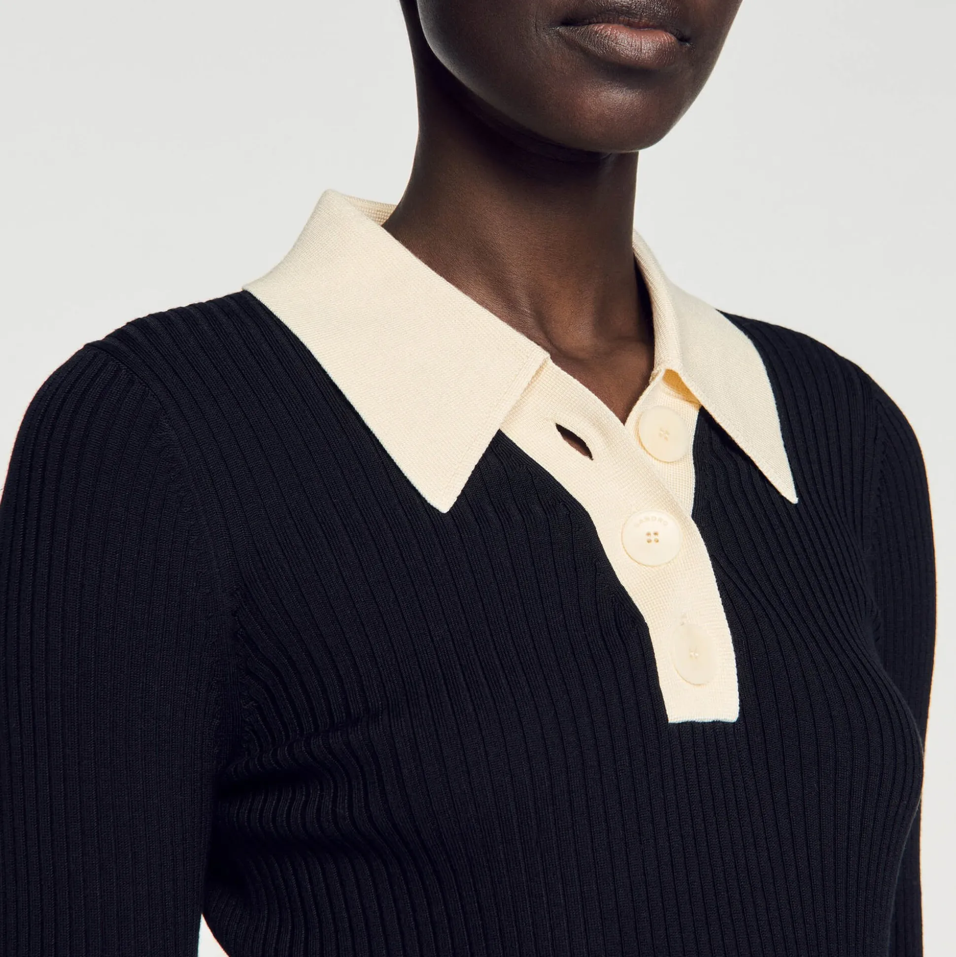 Pull Polo En Maille