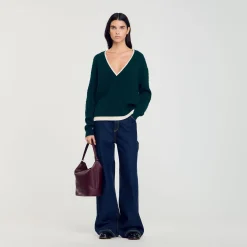 Pull Trompe L'œil En Maille
