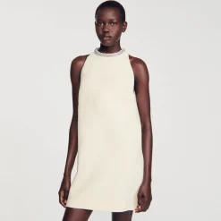 Robe à Col Bijoux