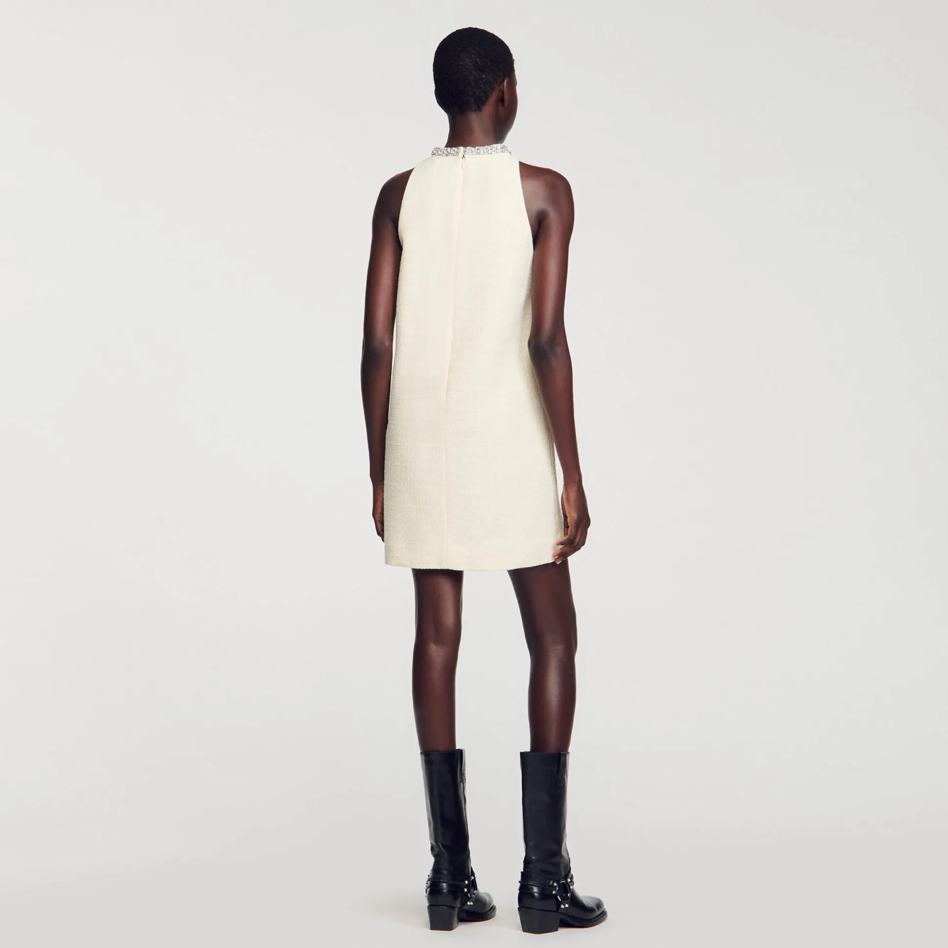 Robe à Col Bijoux
