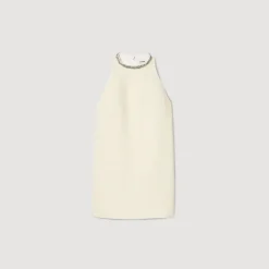 Robe à Col Bijoux