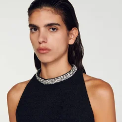 Robe à Col Bijoux