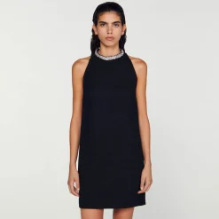 Robe à Col Bijoux