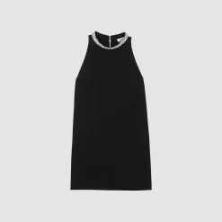 Robe à Col Bijoux