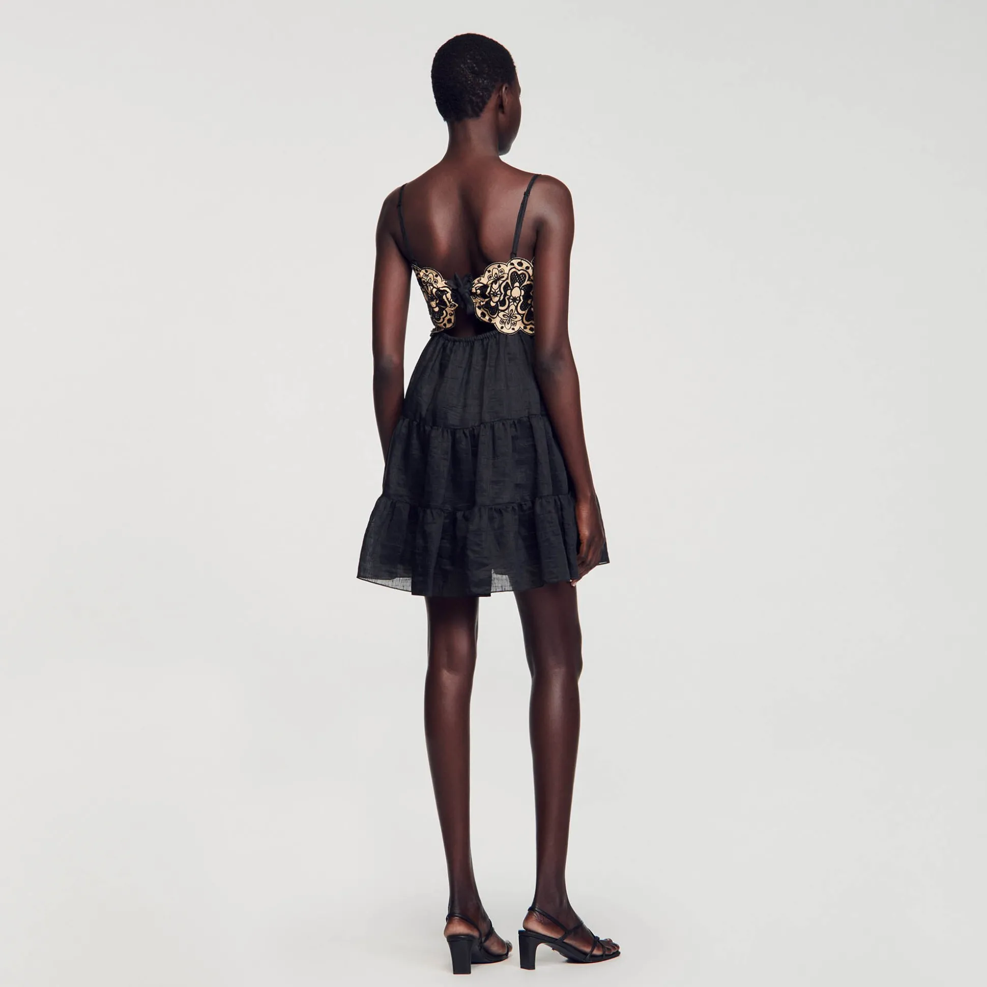 Robe Bicolore Brodée