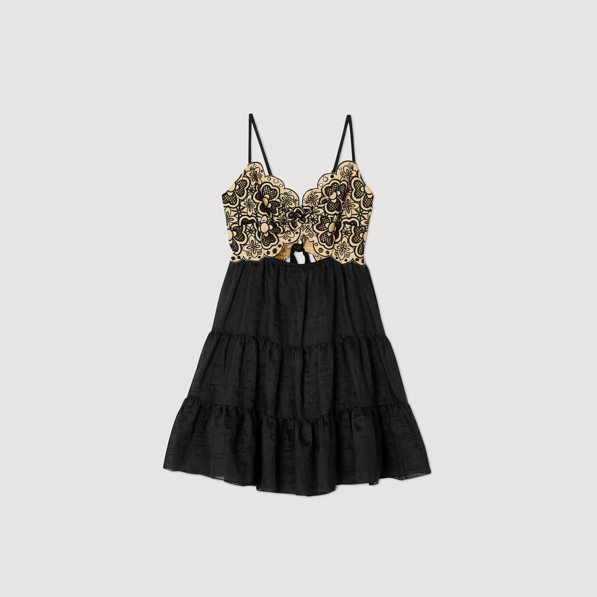 Robe Bicolore Brodée