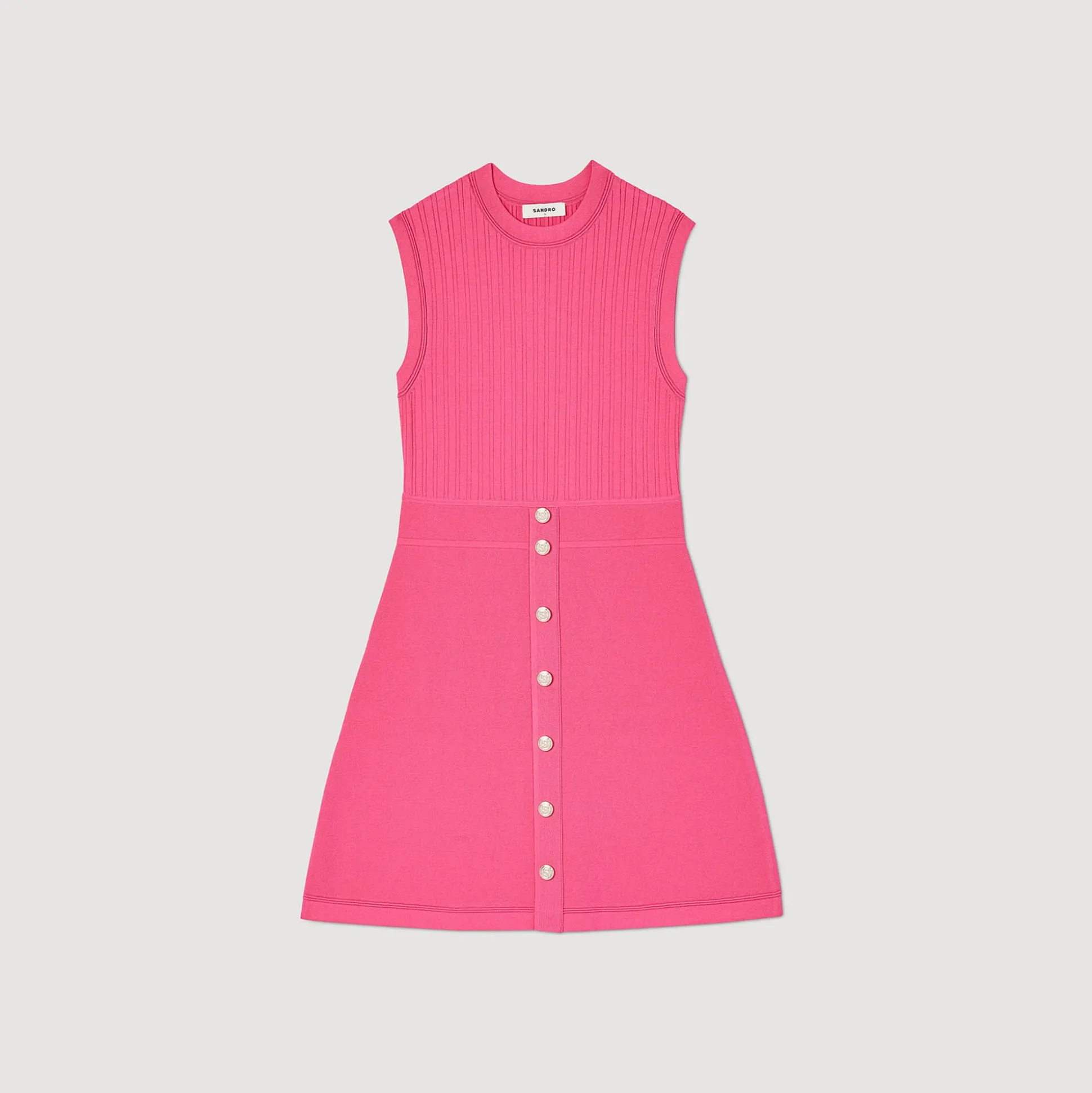 Robe Courte à Boutons
