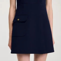 Robe Courte à Boutons