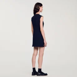 Robe Courte à Boutons