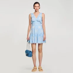 Robe Courte à Broderies Anglaises