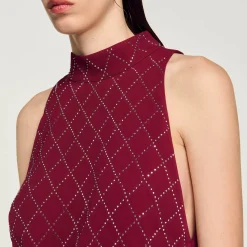 Robe Courte à Studs Losanges