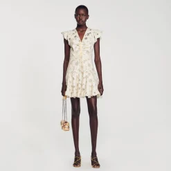 Robe Courte En Guipure Marguerites